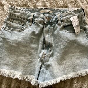 PacSun Blue Jean Shorts with Frayed Hem